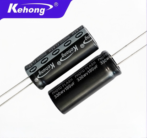 Custom Photo Flash Capacitor 180UF 330V 14.5*33 Plug-in Aluminum Electrolytic Capacitor for Flashlight